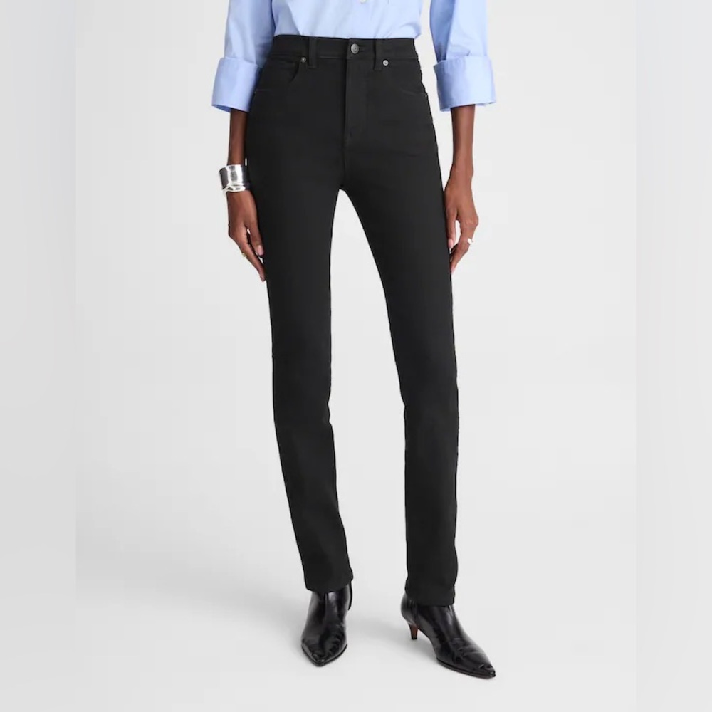 Madewell The Pencil Jean In  Black Frost*Stretch Size W 32